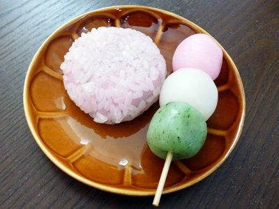 いがらまんじゅう、花見だんご